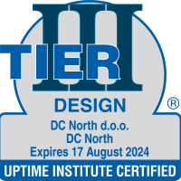 DC North Tier 3 design certificate